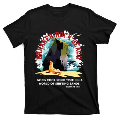 Breaker Rock Beach Gods Rock Solid Truth In A World Vbs 2024 T-Shirt