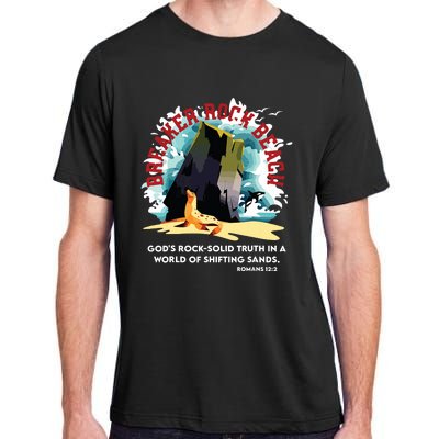 Breaker Rock Beach Gods Rock Solid Truth In A World Vbs 2024 Adult ChromaSoft Performance T-Shirt