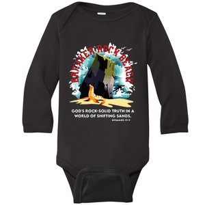 Breaker Rock Beach Gods Rock Solid Truth In A World Vbs 2024 Baby Long Sleeve Bodysuit