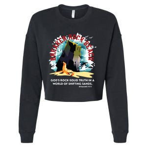 Breaker Rock Beach Gods Rock Solid Truth In A World Vbs 2024 Cropped Pullover Crew