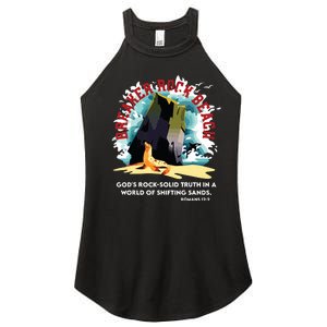 Breaker Rock Beach Gods Rock Solid Truth In A World Vbs 2024 Women's Perfect Tri Rocker Tank