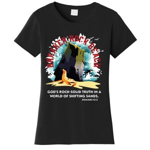 Breaker Rock Beach Gods Rock Solid Truth In A World Vbs 2024 Women's T-Shirt