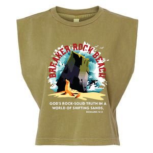 Breaker Rock Beach Gods Rock Solid Truth In A World Vbs 2024 Garment-Dyed Women's Muscle Tee