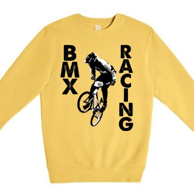 BMX Racing Biker Bike Premium Crewneck Sweatshirt