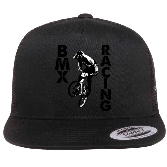 BMX Racing Biker Bike Flatbill Hat