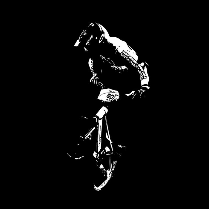 BMX Racing Biker Bike Flatbill Hat