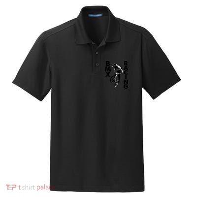 BMX Racing Biker Bike Dry Zone Grid Polo