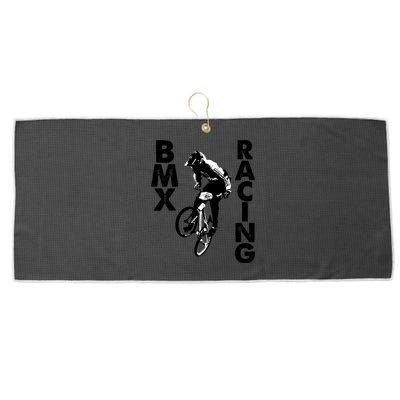 BMX Racing Biker Bike Large Microfiber Waffle Golf Towel