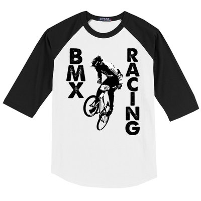 BMX Racing Biker Bike Baseball Sleeve Shirt