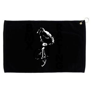 BMX Racing Biker Bike Grommeted Golf Towel