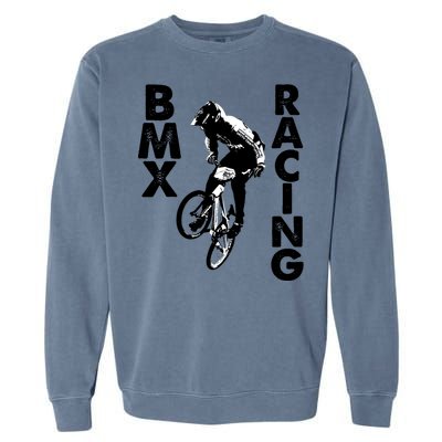 BMX Racing Biker Bike Garment-Dyed Sweatshirt