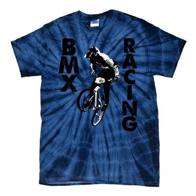 BMX Racing Biker Bike Tie-Dye T-Shirt