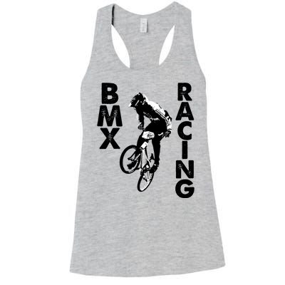 BMX Racing Biker Bike Women's Racerback Tank