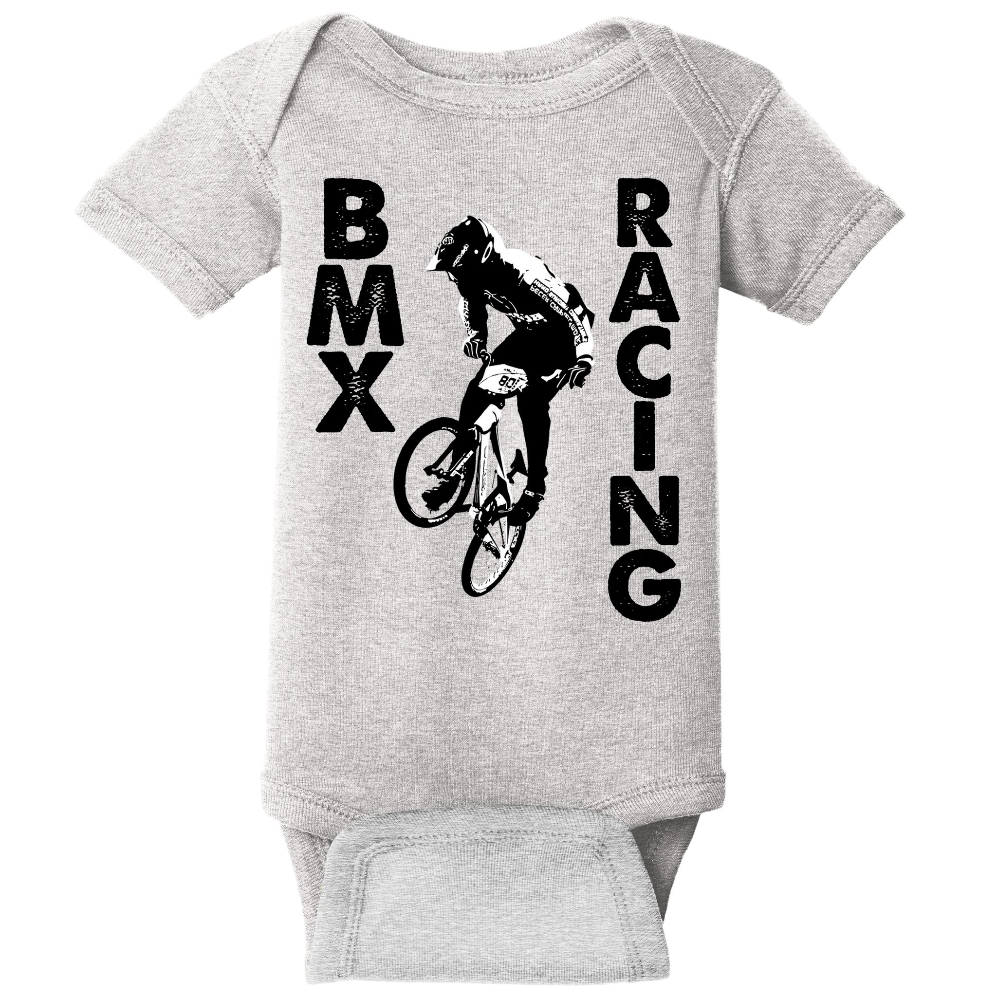 BMX Racing Biker Bike Baby Bodysuit