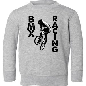 BMX Racing Biker Bike Toddler Sweatshirt