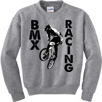 BMX Racing Biker Bike Kids Sweatshirt