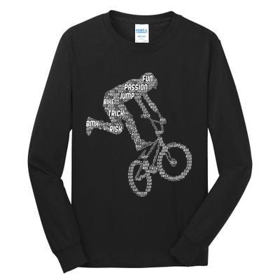 Bmx Rider Bike Bicycle Stunt Racing Boy Tall Long Sleeve T-Shirt