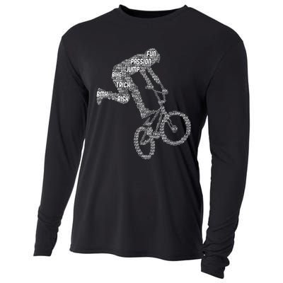 Bmx Rider Bike Bicycle Stunt Racing Boy Cooling Performance Long Sleeve Crew