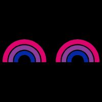 Bisexual Rainbow Boobs Funny Bi Pride Lgbt Pride Backpack