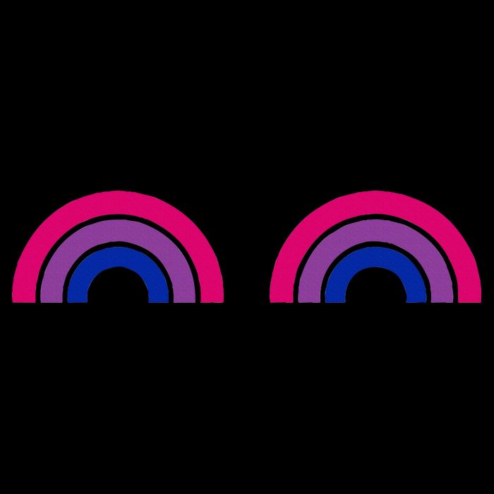 Bisexual Rainbow Boobs Funny Bi Pride Lgbt Pride Backpack
