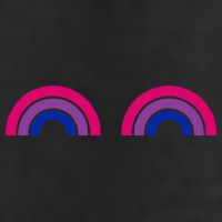 Bisexual Rainbow Boobs Funny Bi Pride Lgbt Pride Adult Drive Performance Visor
