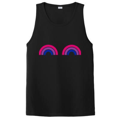 Bisexual Rainbow Boobs Funny Bi Pride Lgbt Pride PosiCharge Competitor Tank