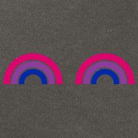 Bisexual Rainbow Boobs Funny Bi Pride Lgbt Pride Cotton Canvas Backpack