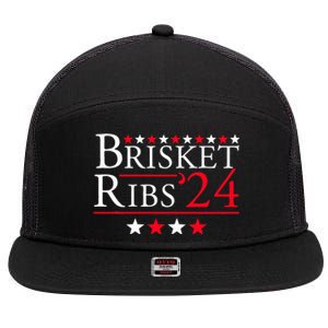 Brisket Ribs Brisket Ribs 2024 7 Panel Mesh Trucker Snapback Hat