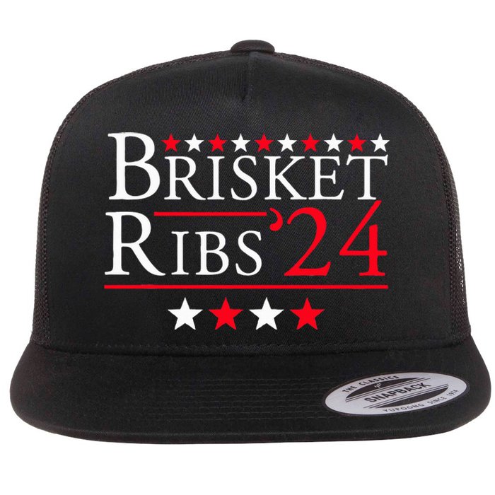 Brisket Ribs Brisket Ribs 2024 Flat Bill Trucker Hat