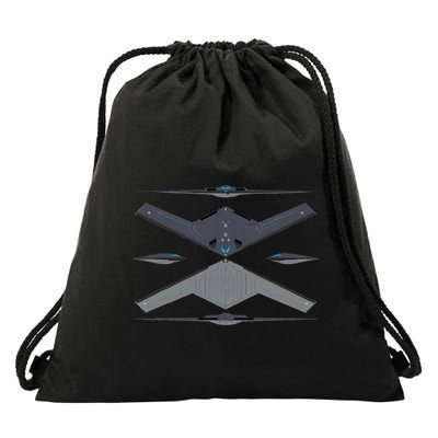 b21 raider bomber Airplane Aviation Drawstring Bag