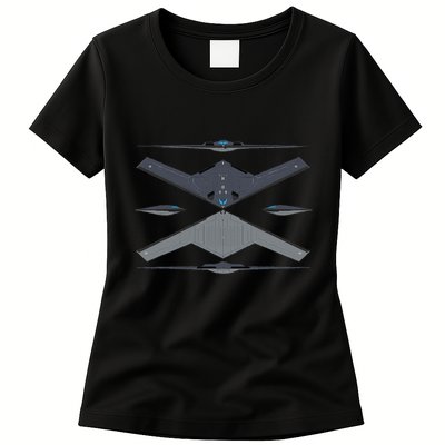 b21 raider bomber Airplane Aviation Womens T-Shirt
