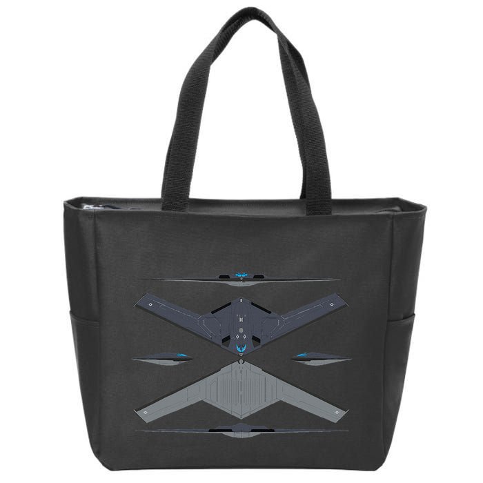 b21 raider bomber Airplane Aviation Zip Tote Bag