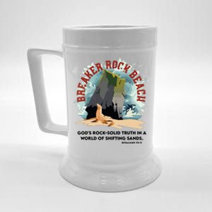 Breaker Rock Beach Gods Rock Solid Truth In A World Vbs 2024 Beer Stein