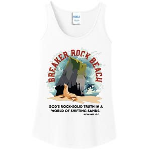 Breaker Rock Beach Gods Rock Solid Truth In A World Vbs 2024 Ladies Essential Tank