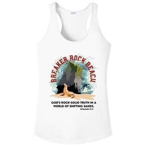 Breaker Rock Beach Gods Rock Solid Truth In A World Vbs 2024 Ladies PosiCharge Competitor Racerback Tank