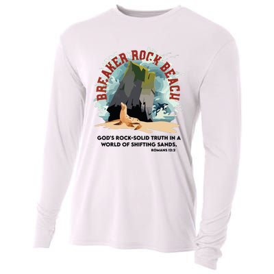 Breaker Rock Beach Gods Rock Solid Truth In A World Vbs 2024 Cooling Performance Long Sleeve Crew