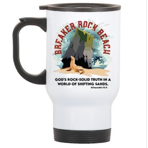 Breaker Rock Beach Gods Rock Solid Truth In A World Vbs 2024 Stainless Steel Travel Mug