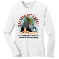 Breaker Rock Beach Gods Rock Solid Truth In A World Vbs 2024 Ladies Long Sleeve Shirt