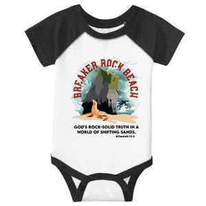 Breaker Rock Beach Gods Rock Solid Truth In A World Vbs 2024 Infant Baby Jersey Bodysuit