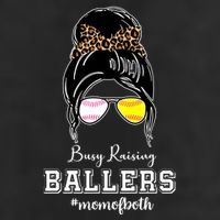 Busy Raising Ballers Mom Of Both Baseball Softball Messy Bun Sticker Features De 11oz C Handle Ceramic Mug