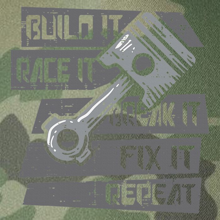 Build Race Break Fix It Repeat Auto Mechanic Legacy Tie Dye Trucker Hat