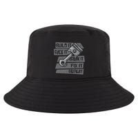Build Race Break Fix It Repeat Auto Mechanic Cool Comfort Performance Bucket Hat