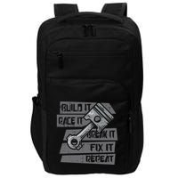 Build Race Break Fix It Repeat Auto Mechanic Impact Tech Backpack
