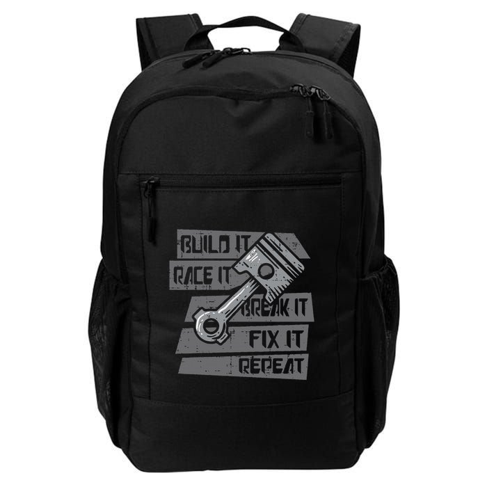 Build Race Break Fix It Repeat Auto Mechanic Backpack