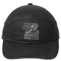 Build Race Break Fix It Repeat Auto Mechanic 7-Panel Snapback Hat