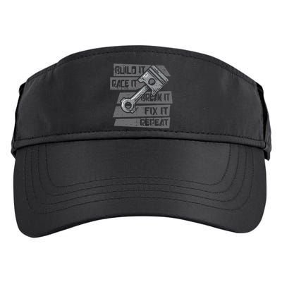 Build Race Break Fix It Repeat Auto Mechanic Adult Drive Performance Visor