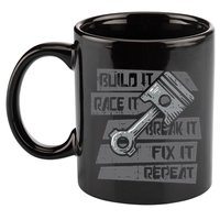 Build Race Break Fix It Repeat Auto Mechanic 11oz C Handle Ceramic Mug