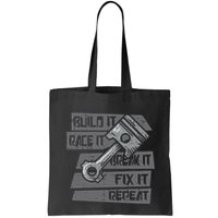 Build Race Break Fix It Repeat Auto Mechanic Bag