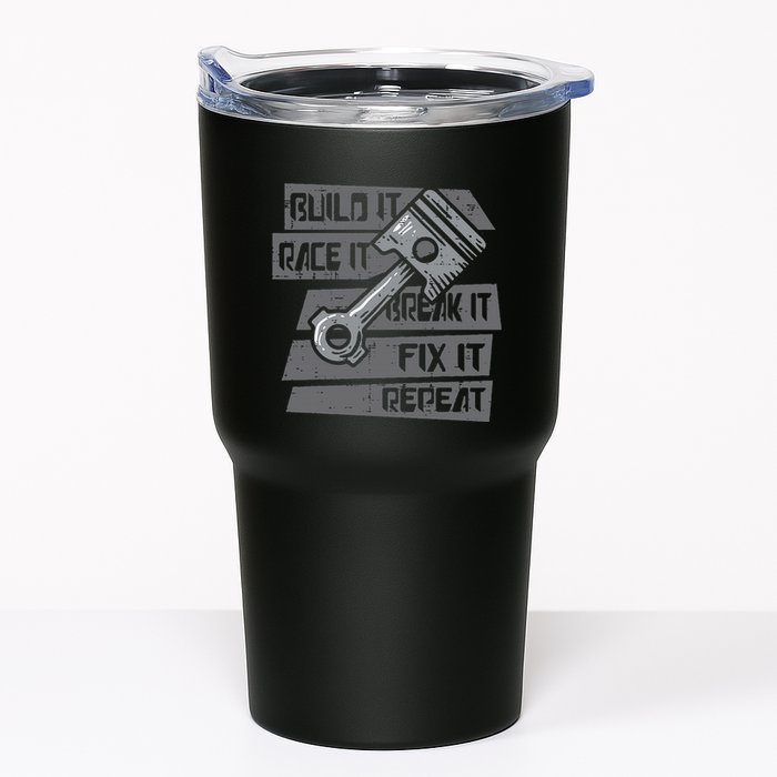 Build Race Break Fix It Repeat Auto Mechanic Tumbler