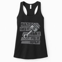 Build Race Break Fix It Repeat Auto Mechanic Womens Tank Top